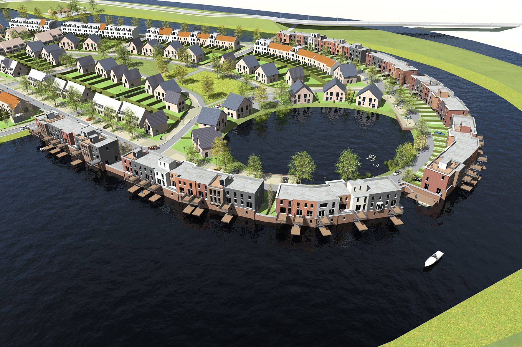 Dura Vermeer bouwt woningen 1e eiland Westergouwe