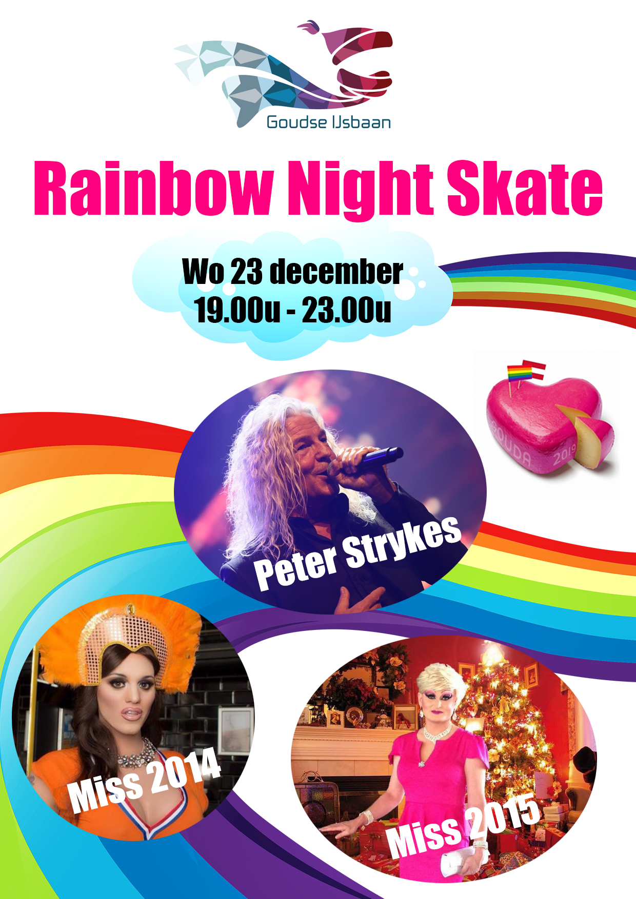 Burgemeester Gouda opent Rainbow Night Skate
