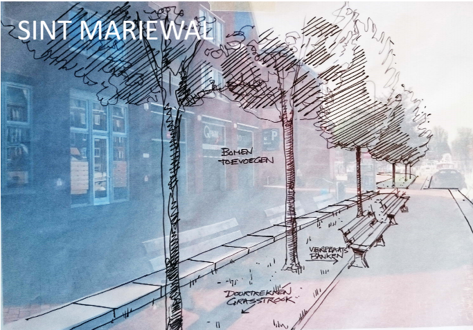 Singelpark Gouda maakt Sint Mariewal groener