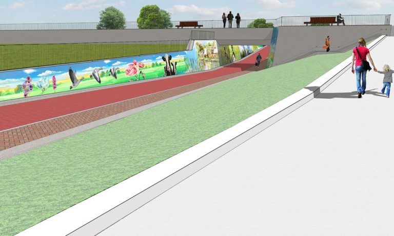 Stem op ontwerp tunnelschildering station Waddinxveen Triangel