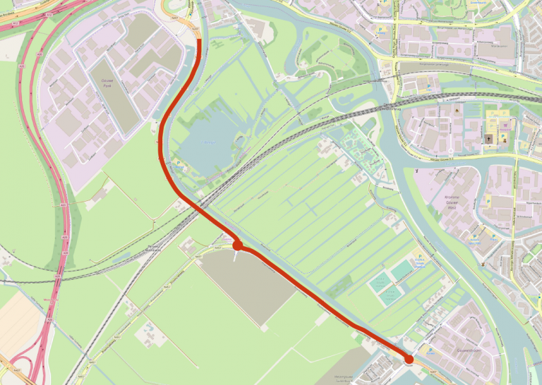 Groot onderhoud N207 tussen Gouwe Park en Eurotonde