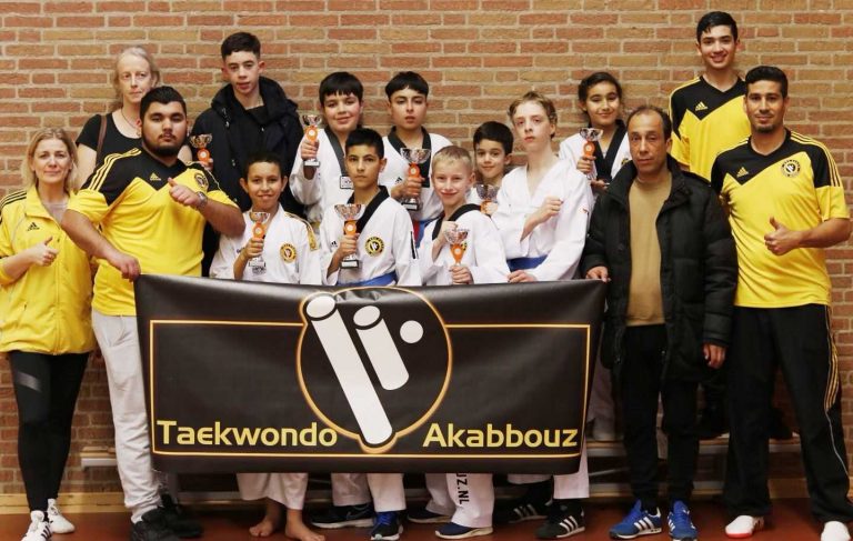 Drie titels voor Akabbouz op Zuid-Nederlands kampioenschap Taekwondo
