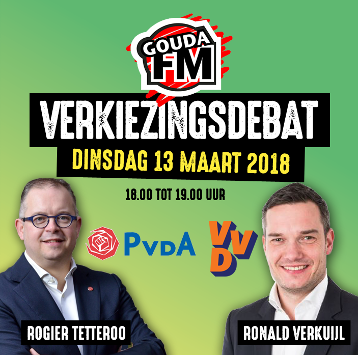 GoudaFM verkiezingsdebat met PvdA en VVD