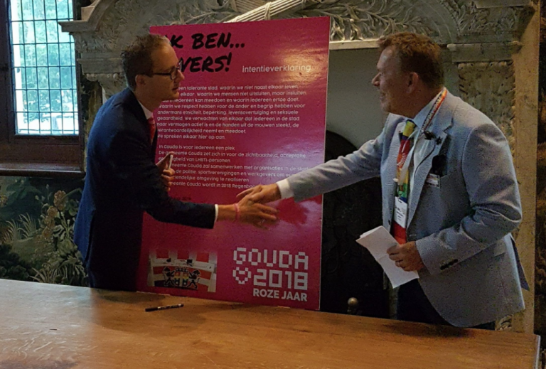 Gouda ondertekent intentieverklaring Regenboogstad