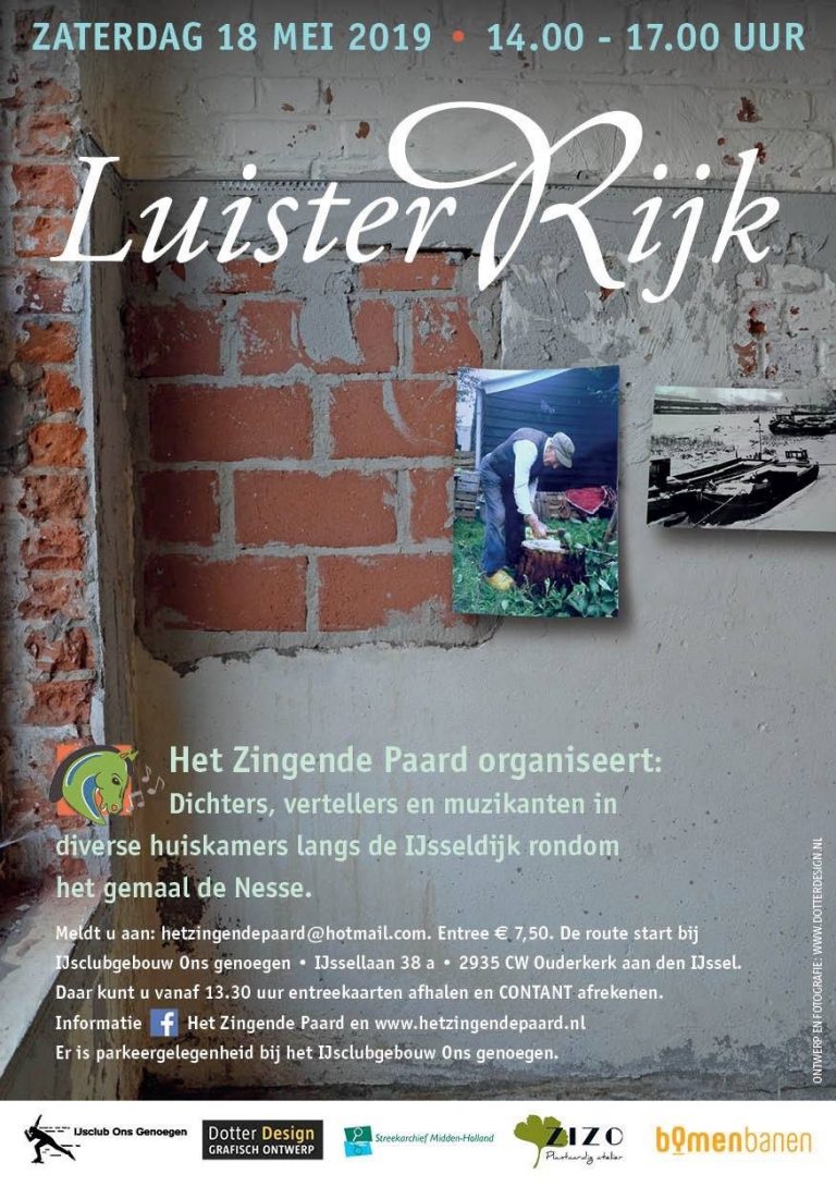 Za. 18-05: LUISTERRIJK’19 op zaterdag 18 mei 2019