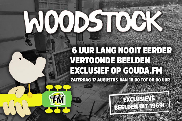 Nooit eerder vertoonde beelden Woodstock festival op GoudaFM