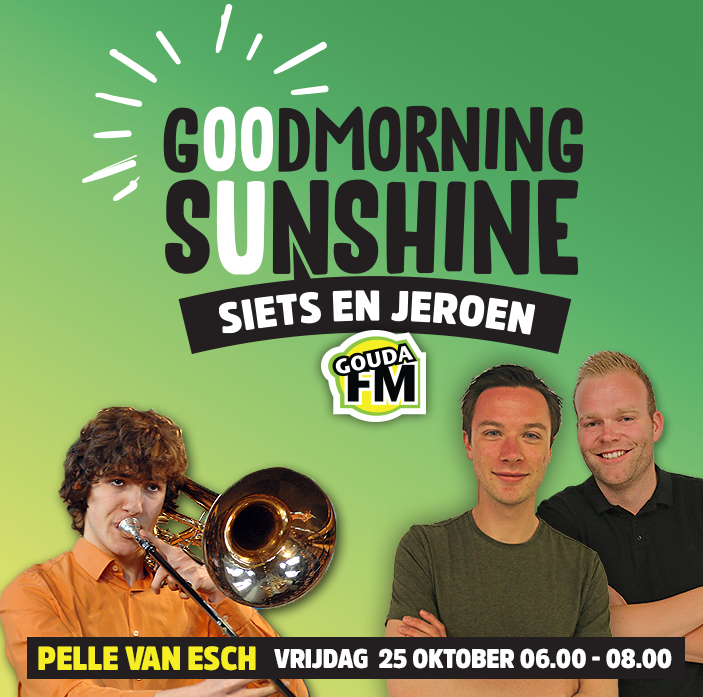 Trombonist Pelle van Esch schuift aan bij GoudaFM