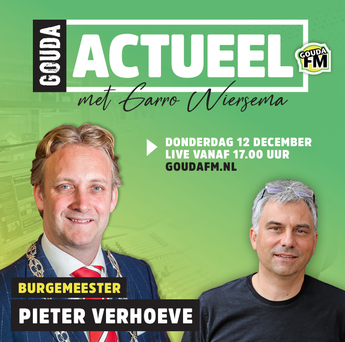 Burgemeester Pieter Verhoeve sidekick bij GoudaFM