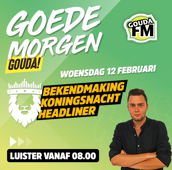 Bekendmaking headliner Koningsnacht Gouda bij GoudaFM