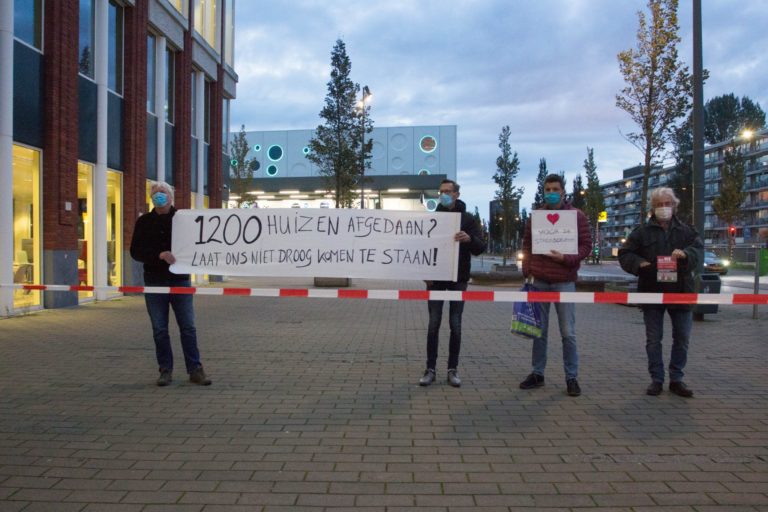 Demonstratie tegen peilverlaging binnenstad