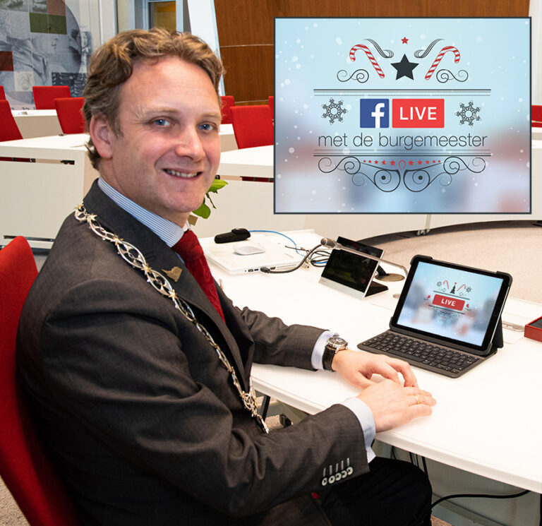 Burgemeester Verhoeve gaat live op Facebook
