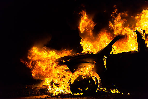 Weer een auto in brand in Gouda