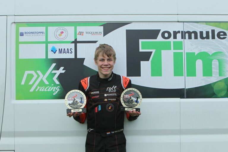 Winst voor snelle Tim van Elleswijk (13) bij NK karting: “Als het regent, rijden we gewoon door” 