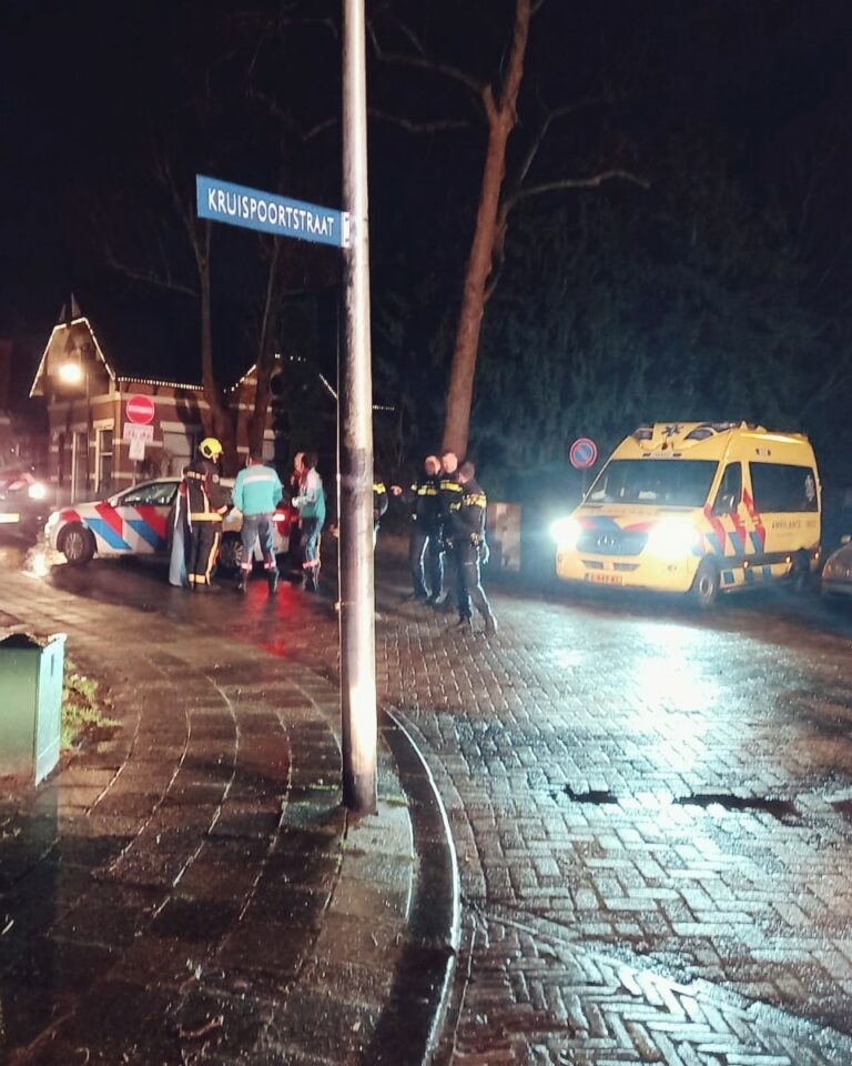 Persoon te water bij de Koestraat in Schoonhoven